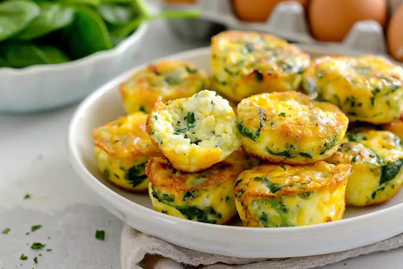 Cottage cheese egg bites sliced to show texture
