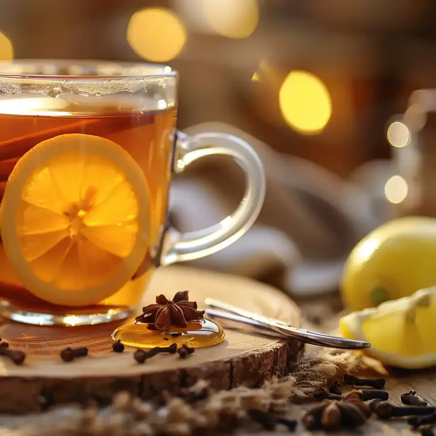 how to make cloves tea for inflammation with lemon and star anise