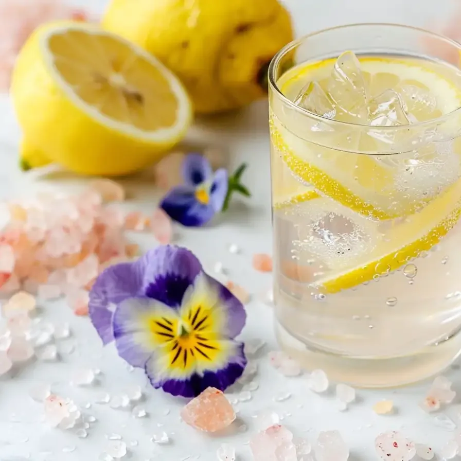 Refreshing Himalayan pink salt trick recipe for weight loss with lemon and ice