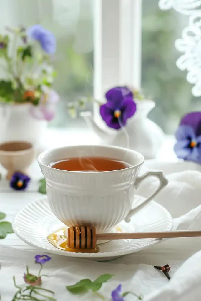 Benefits of Drinking Clove Tea: 13 Science-Backed Reasons to Sip Daily 1 Cozy cup of clove tea with honey, window light and floral decor